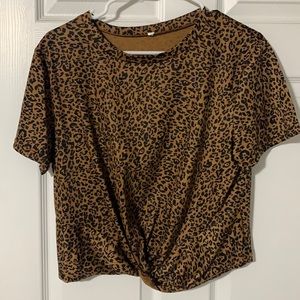 SHEIN top tie shirt